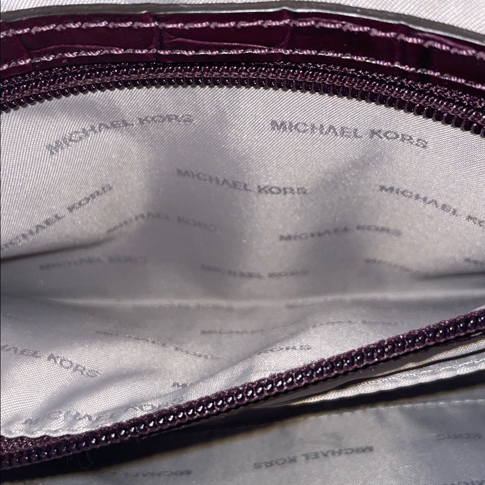 Michael Kors Croc Embossed Leather Crossbody - Picture 13 of 14